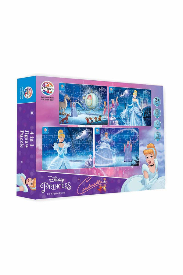 4 In 1 Cinderella Jigsaw Puzzles For Kids