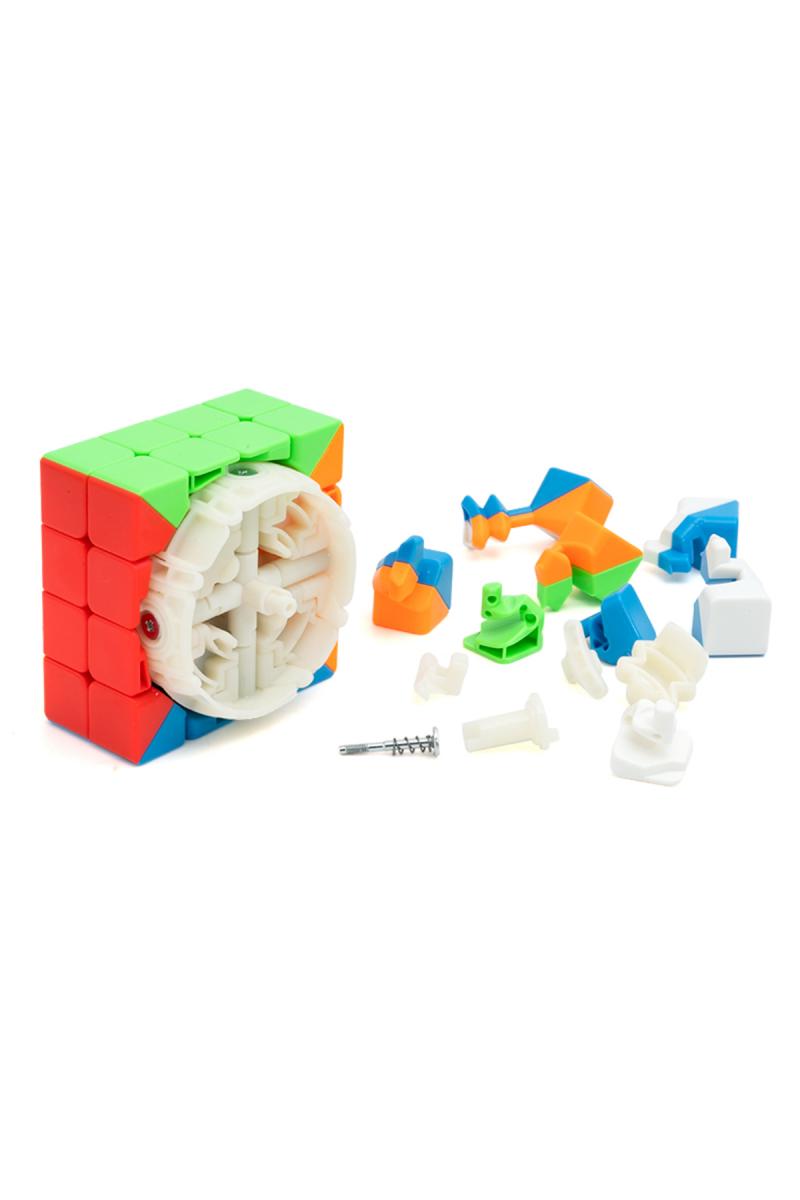 Twist 4x4 Sticker less Speed cube Puzzle (Multicolor)