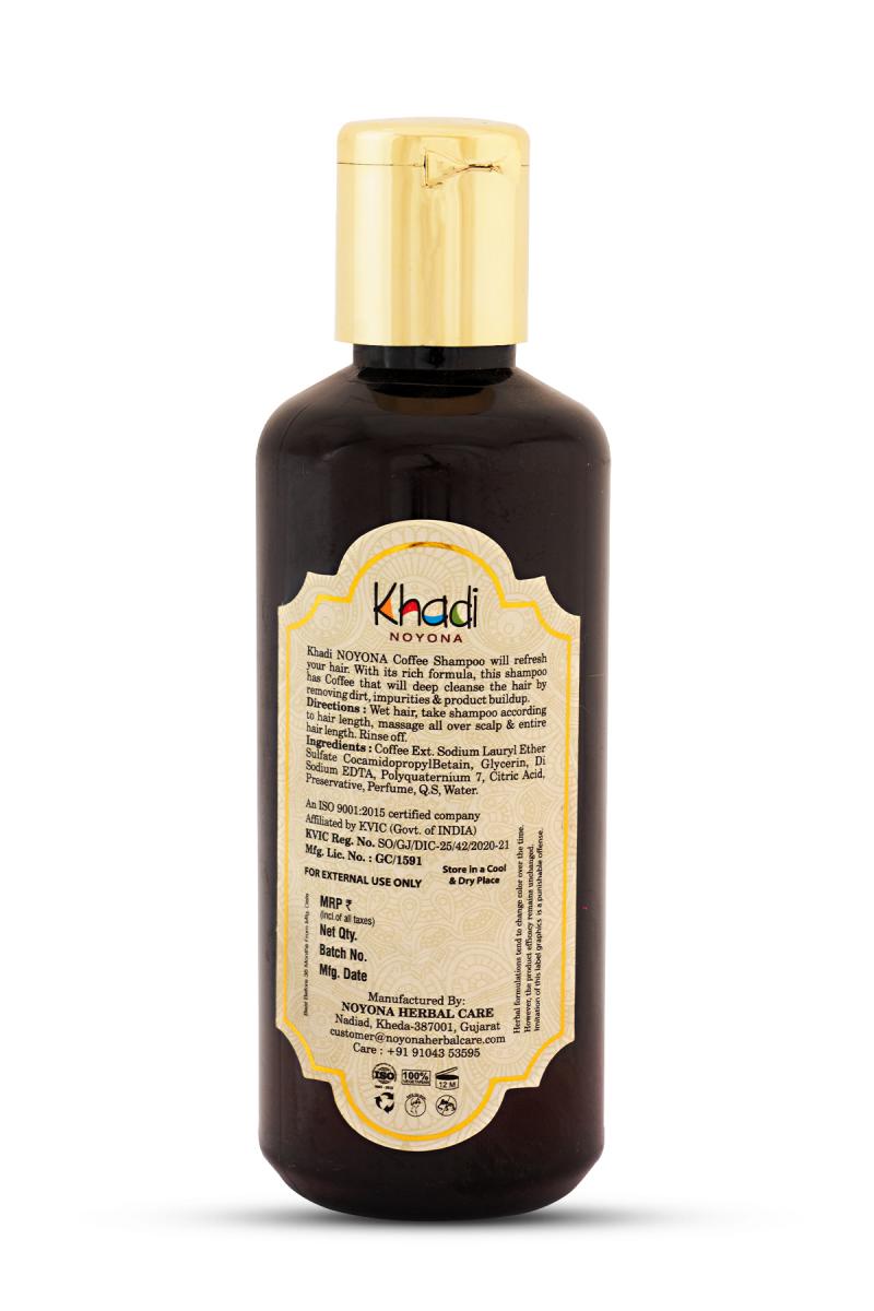 Noyona Khadi Ayurvedic Black Roasted Coffee Shampoo - 210ml