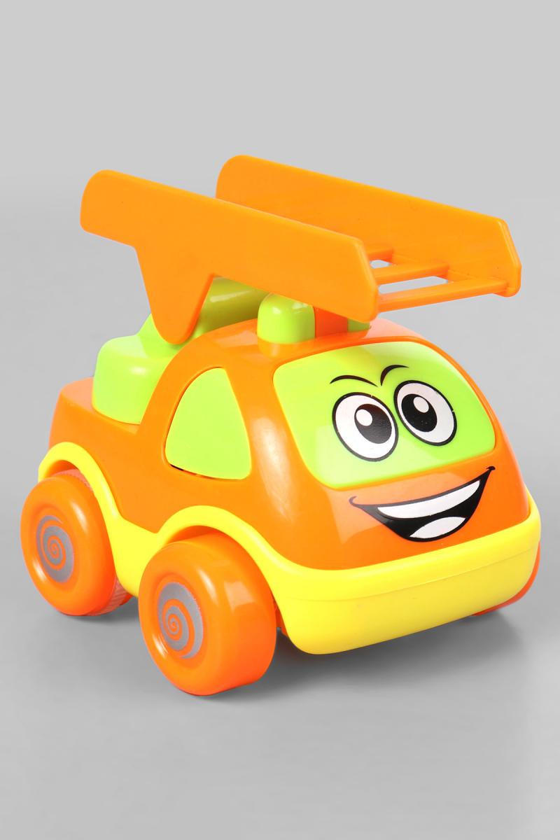 Pull Back Cartoon Vehicle Fun Trucks Toys - 4 Piece Set