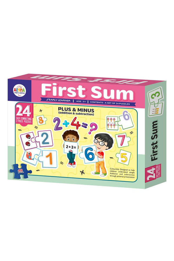 First Sum Plus & Minus Educational Jigsaw Puzzle