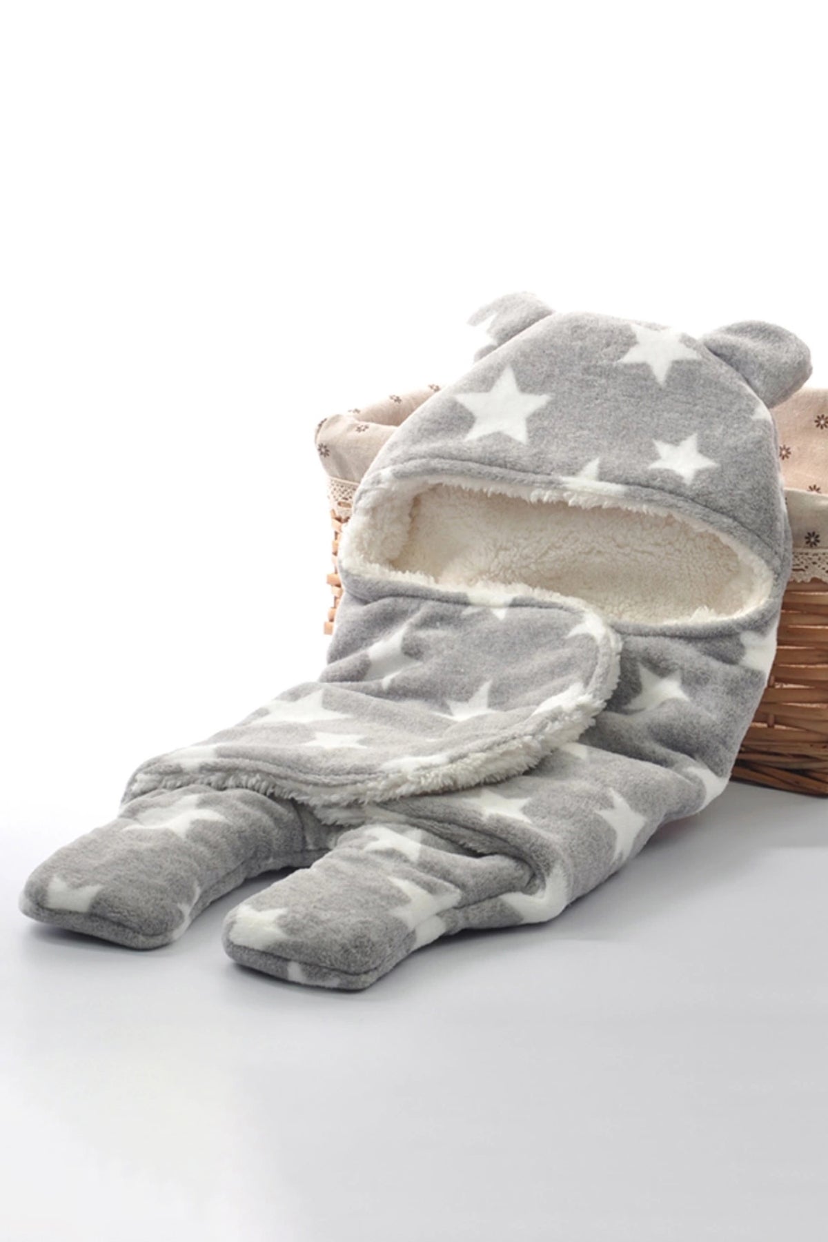Brandonn Newborn Super soft Swaddle Hooded Blanket Wrapper - Pack of 1 SUPER