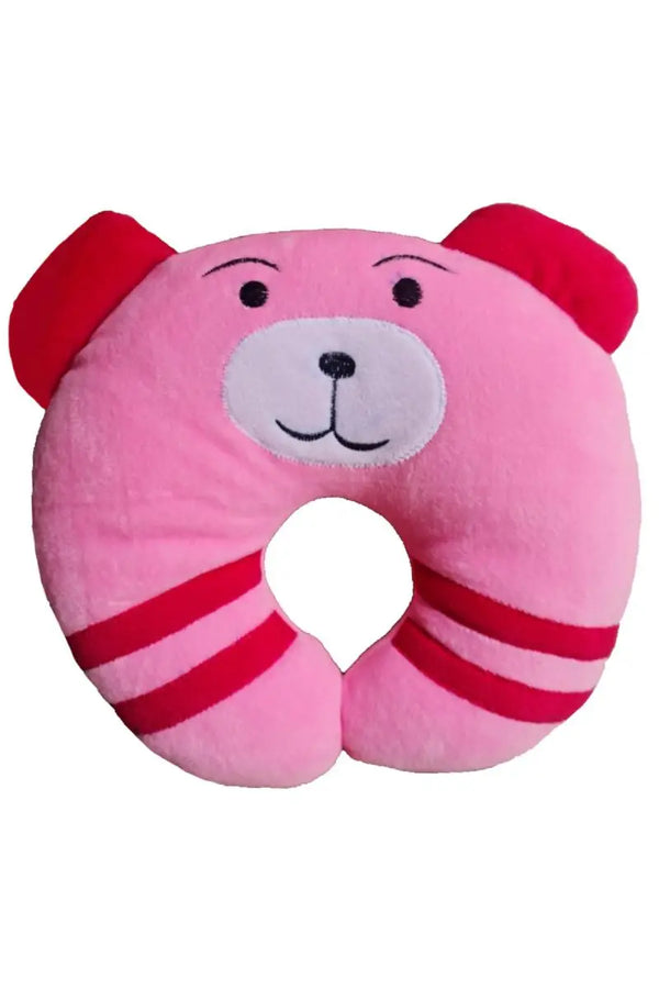 Brandonn U Shaped Cotton Baby Neck Pillow - Pack of 1 (Deep Pink)