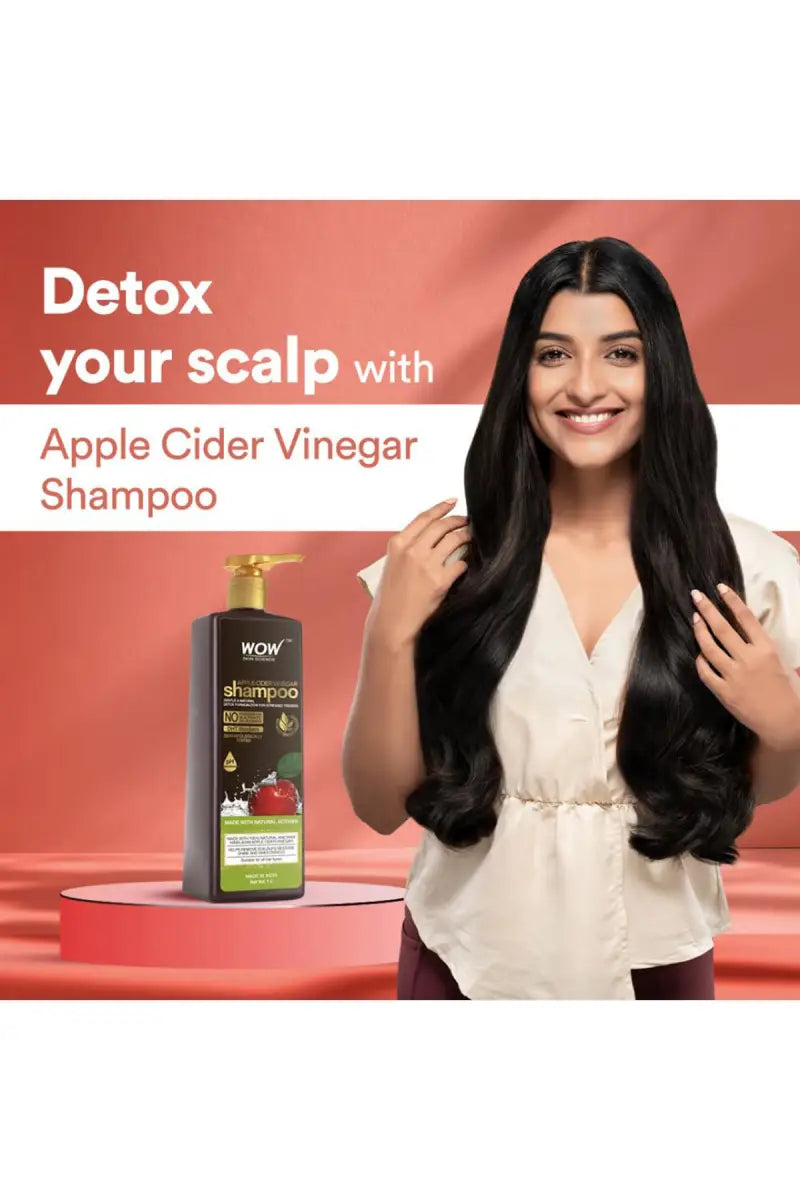 Wow Apple Cider Vinegar Shampoo For Daily Use - 1000ML
