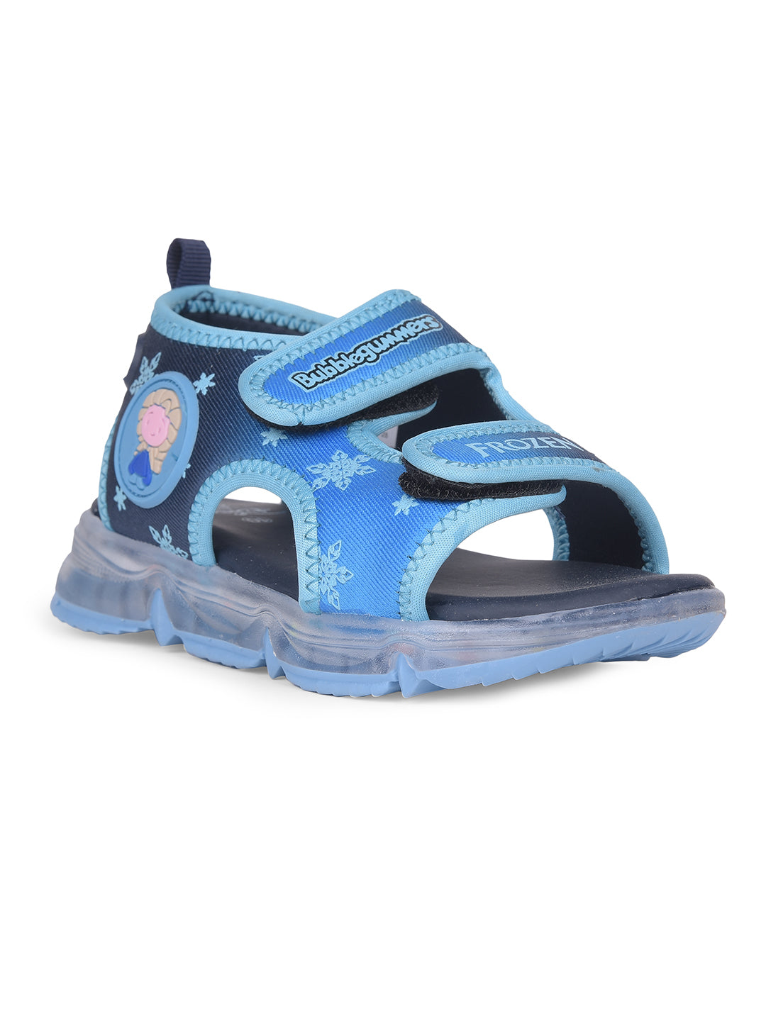 Bubblegummers Boy's Light Blue Velcro Strap Sporty Sandal - Light Blue - View 1