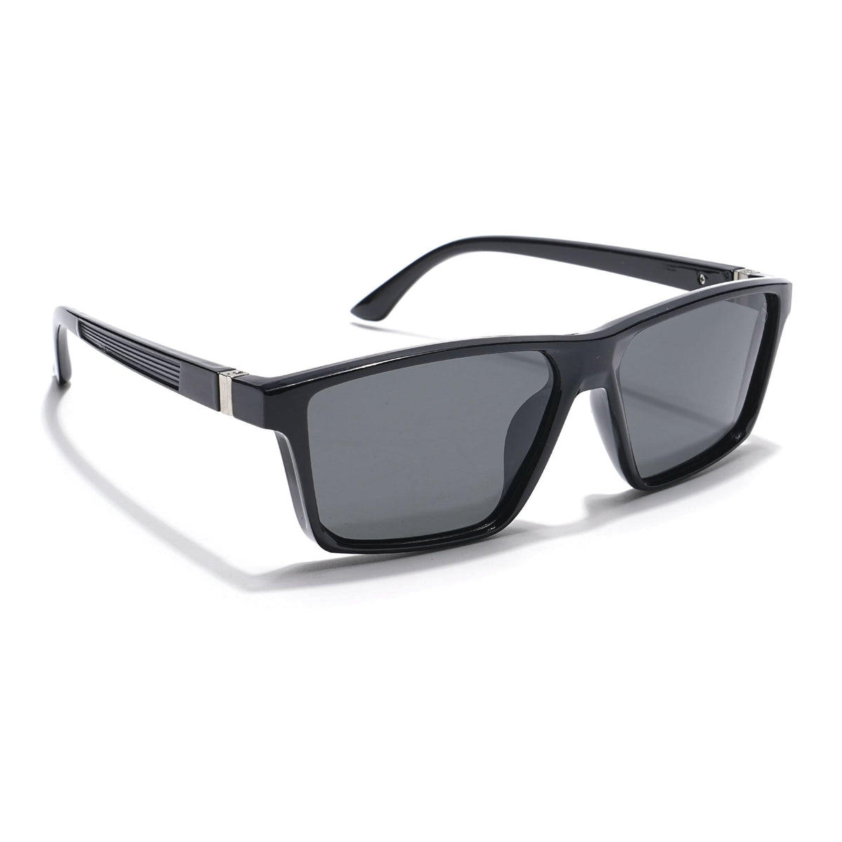 Eyejack Grey Rectangle Sunglasses for Men and Women - Style L749 - view 2