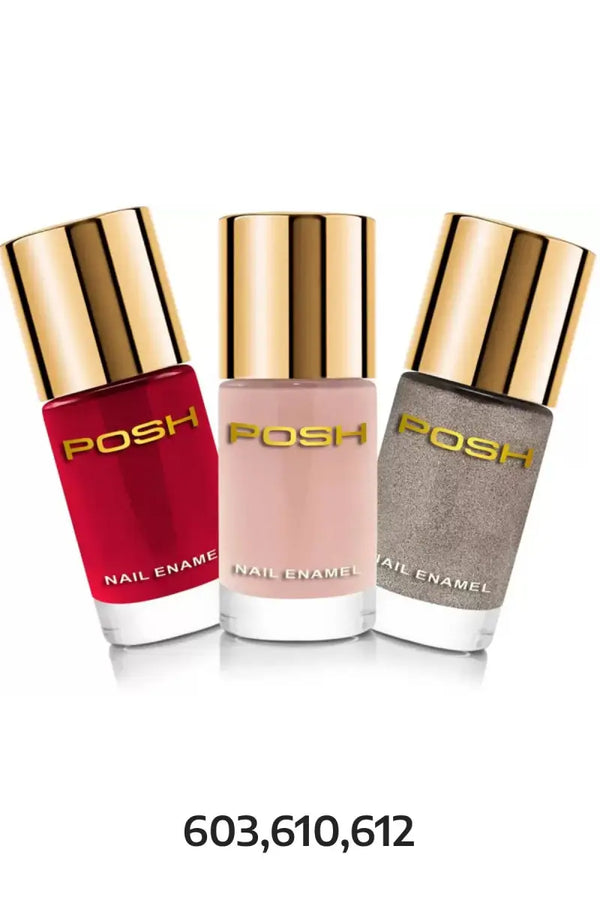 Posh High Gloss Toxin Free Nail Polish - 9ml x 3 Pcs