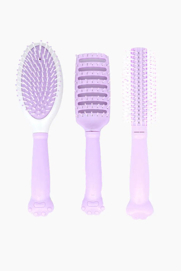 Detangling Hair Brush Comb Set for Women (Purple) - Pack of 1