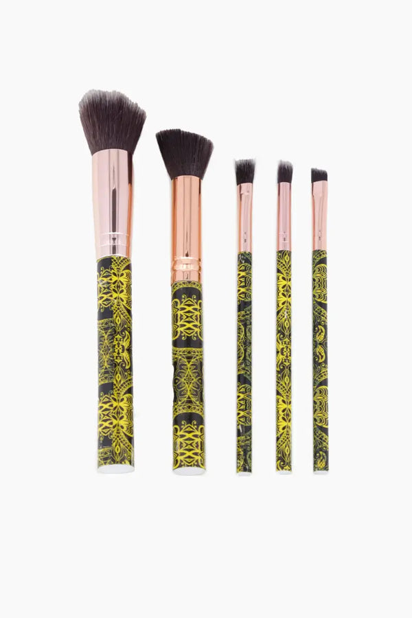 Makeup Brush Set (Multicolor) - Pack of 5