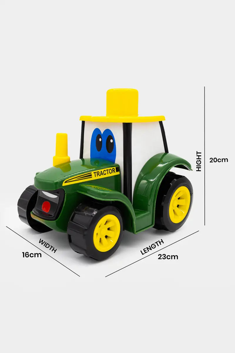 Lovely Toys Farmer Tractor Push & Go Toy- Green