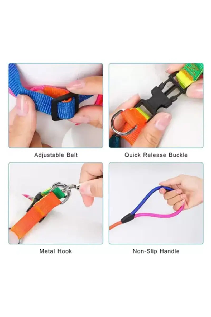 Canine Multicolor Rope Leash For Dog - Small