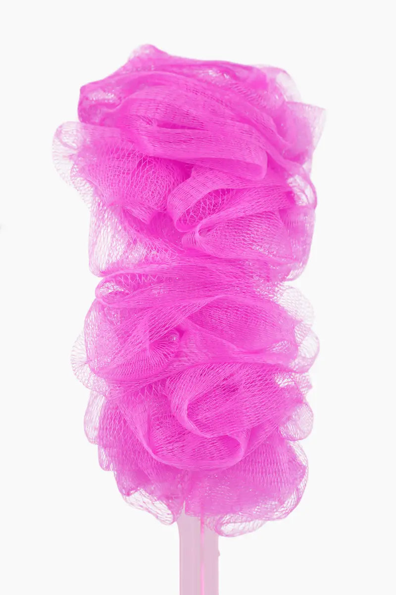 Vivin Long Handle Bath Body Brush Loofa and Shower Sponge (Charm Pink) - Pack Of 1