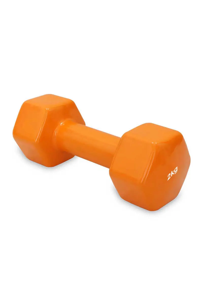 Dublin Neoprene Fixed Weight Dumbbell Pair of 2 (Orange, 2 kg Each)