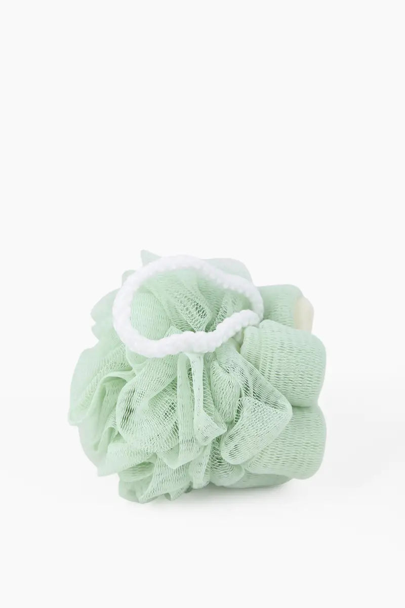 Vivin Flower Shape Bath Shower Sponge Pouf Loofahs (Green) - Pack of 1