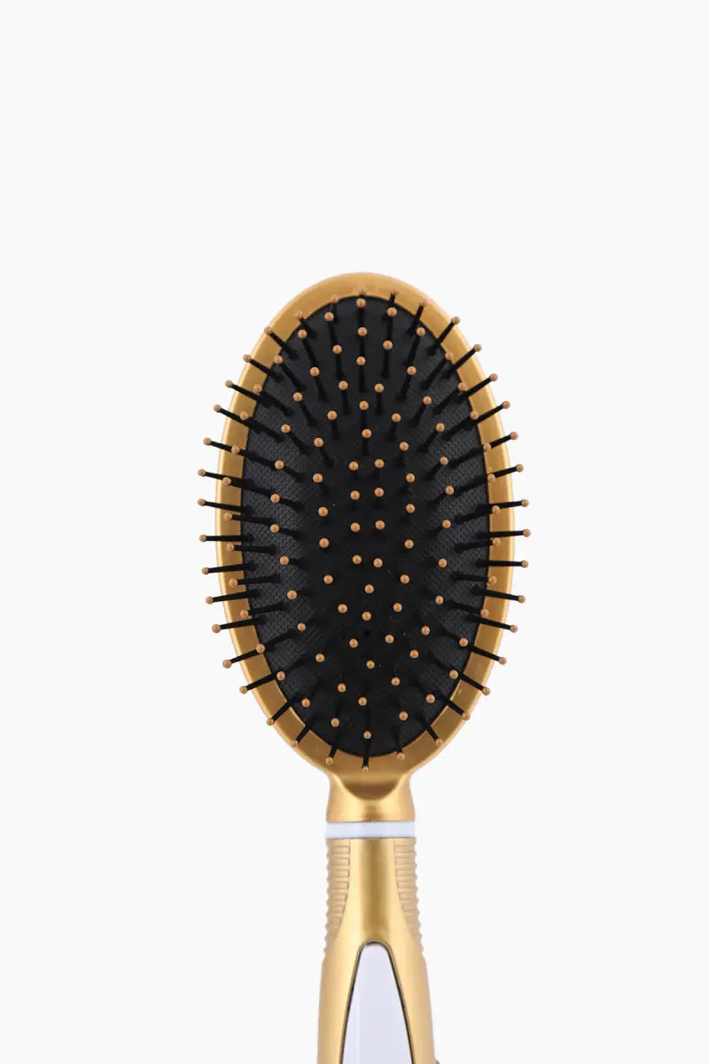 Padded Hair Comb/ Hair Brush (Gold) - Pack of 1