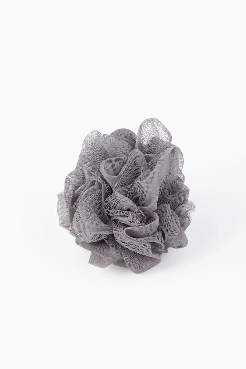 Vivin Flower Shape Bath Shower Sponge Pouf Loofahs (Grey) - Pack of 1