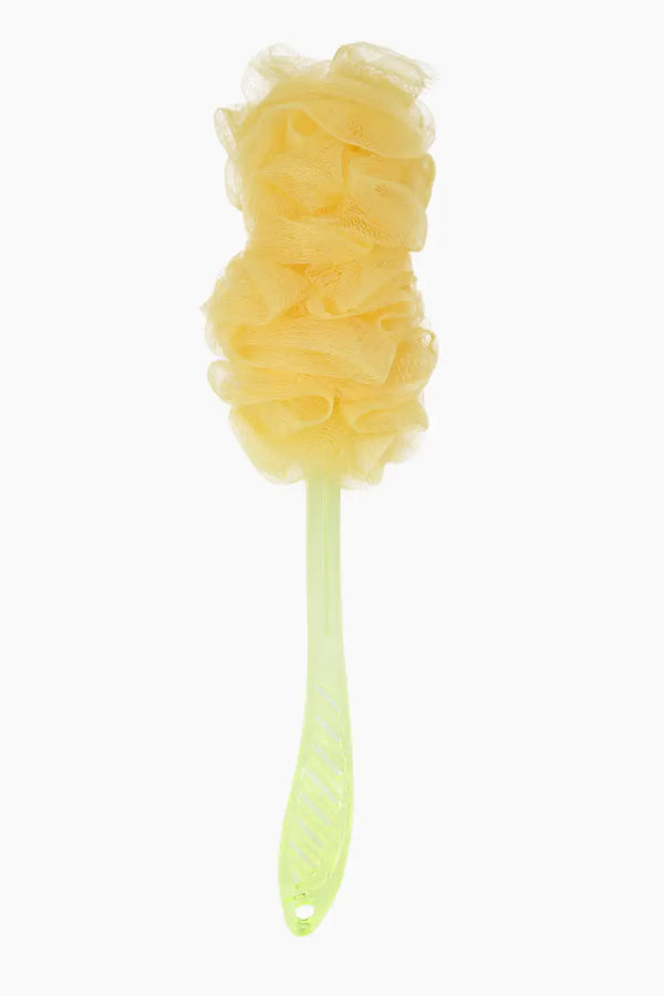 Vivin Long Handle Bath Body Brush Loofa and Shower Sponge (Yellow) - Pack Of 1