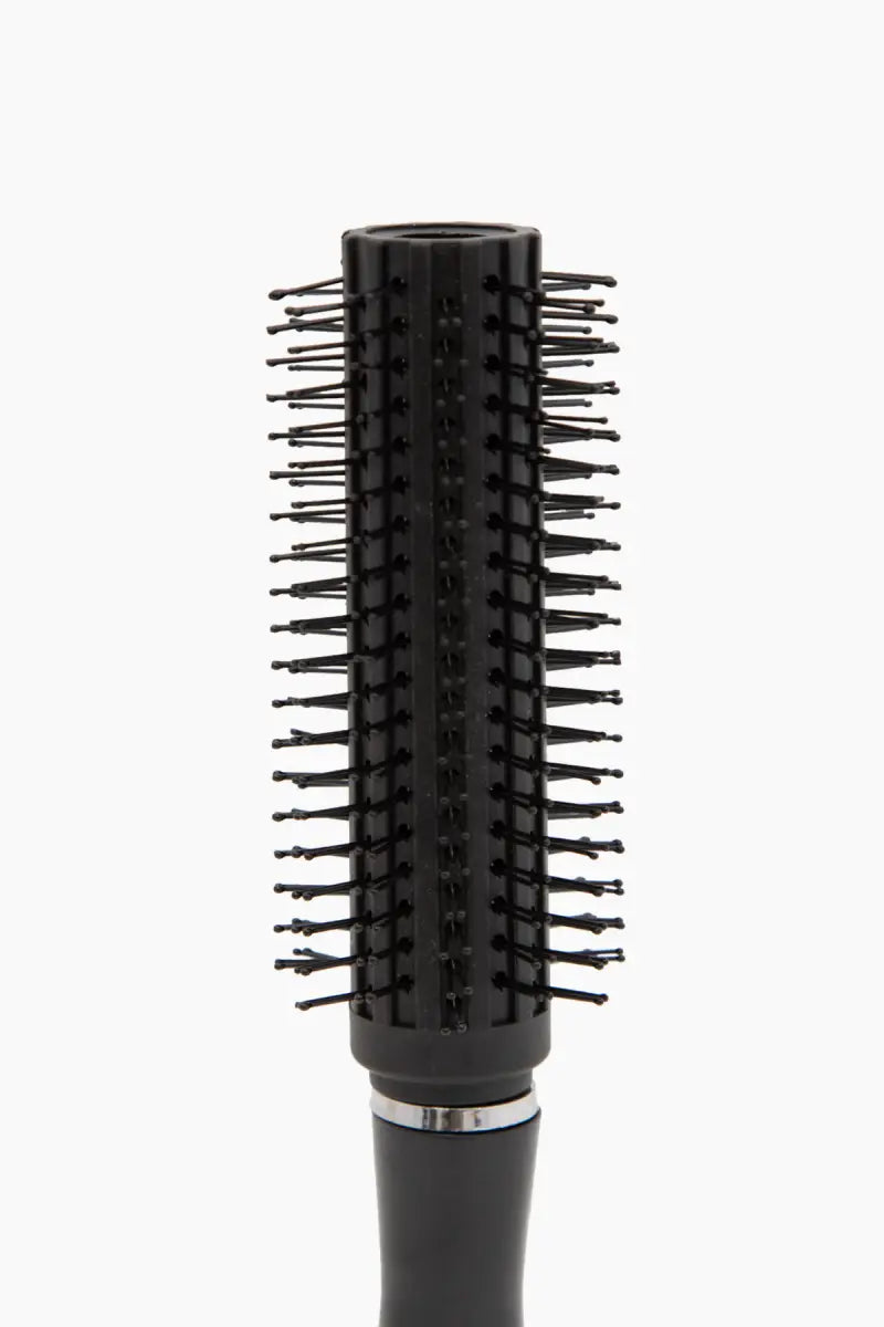 Roller & Round Comb Brush (Black) - Pack of 1