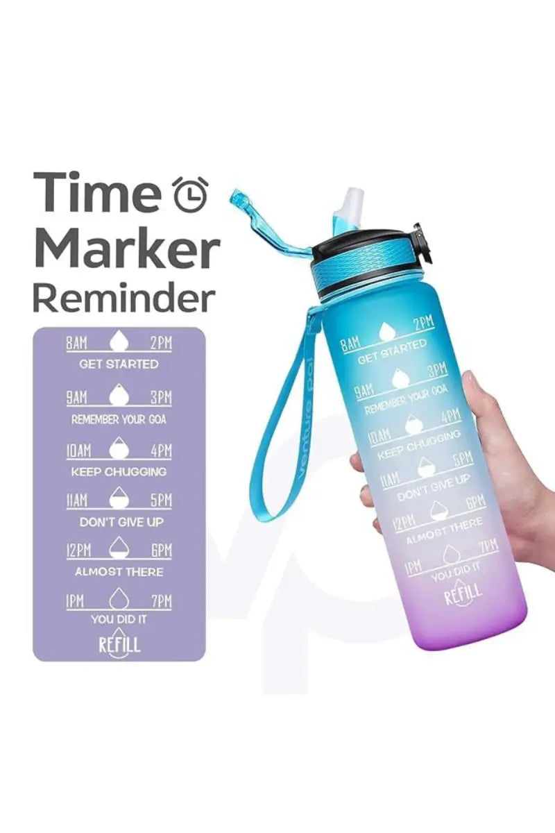 Plastic Sipper Water Bottle - 900 ml (Aqua)