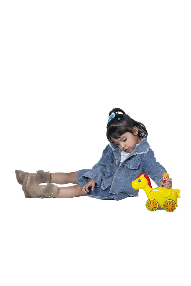 Lovely Toys Push & Go Horse Toy For Kids (Multicolor)