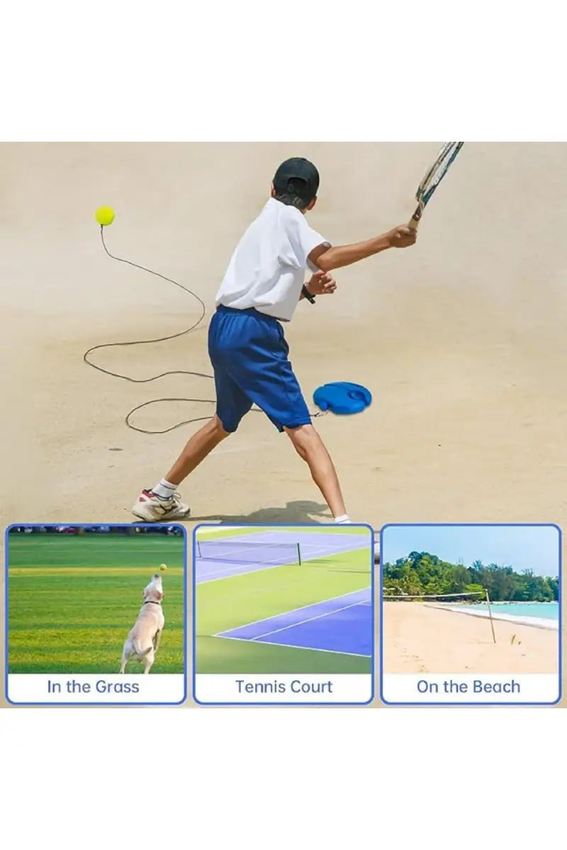 Leemo Tennis Trainer Rebound Ball (Multicolor)