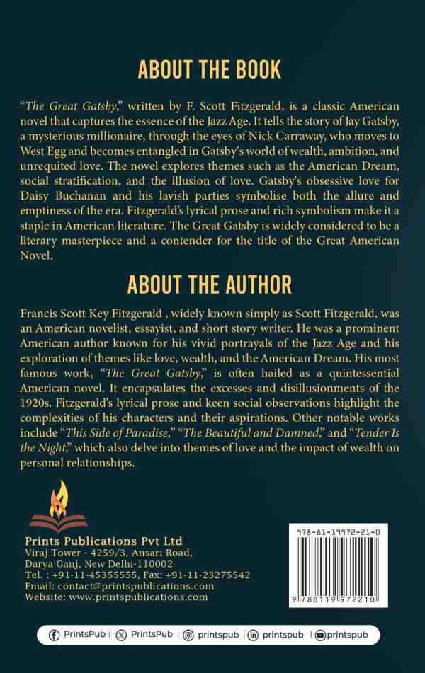 The Great Gatesby Prints Publications