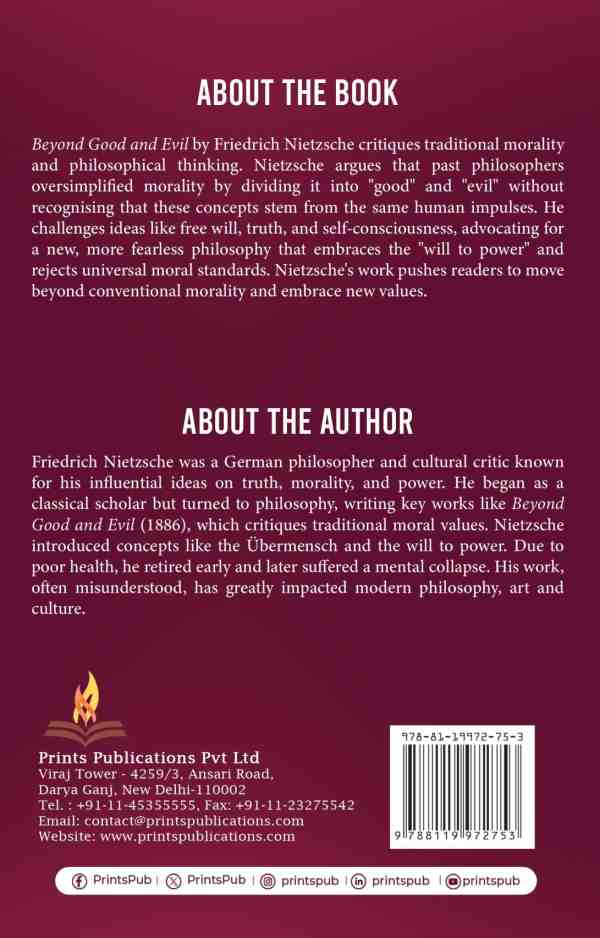 Beyond Good and Evil Prints Publications