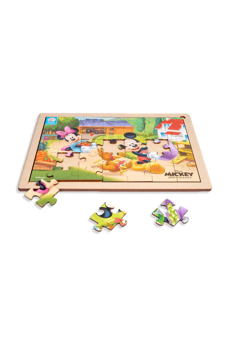 Ratna's Mickey & Friends Wooden Floor Puzzle for Kids