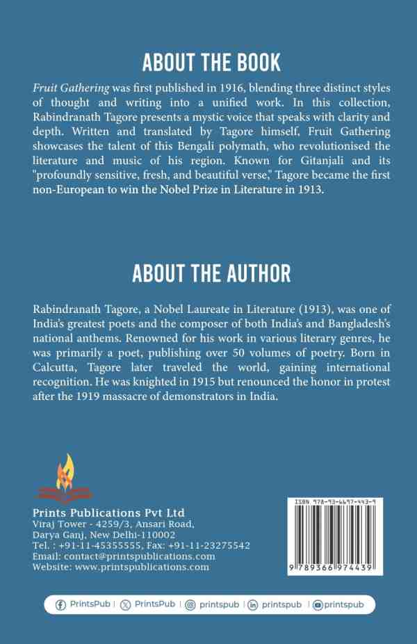 Fruit Gathering – Rabindranath Tagore | Classic Poetry Collection Prints Publications