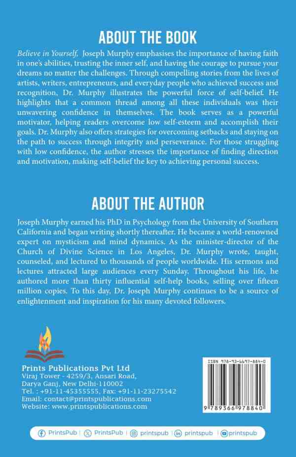Believe in Yourself – Joseph Murphy | Self-Confidence & Success Guide Prints Publications