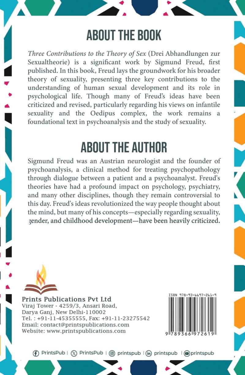 Three Contributions to the Theory of Sex Prints Publications