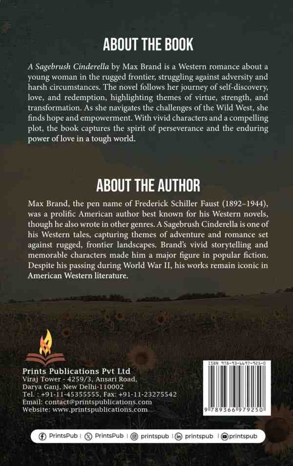 A Sagebrush Cinderella: A Western Tale of Love, Courage, and Transformation Prints Publications