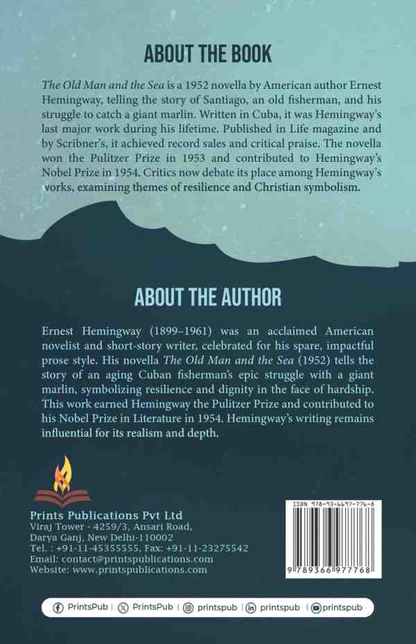 The Old Man and the Sea by Ernest Hemingway – Classic Literary Novella Prints Publications