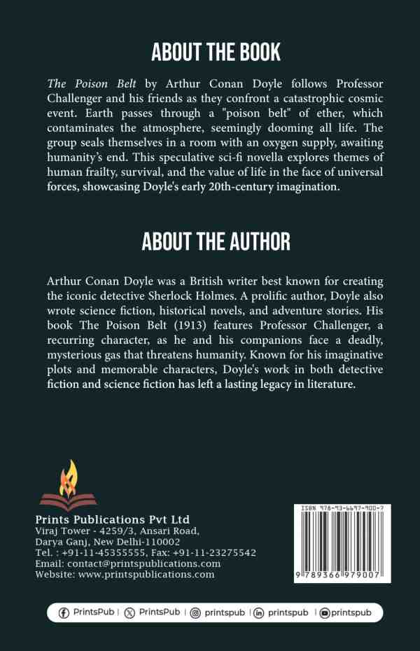 The Poison Belt by Arthur Conan Doyle – Classic Science Fiction Adventure Prints Publications