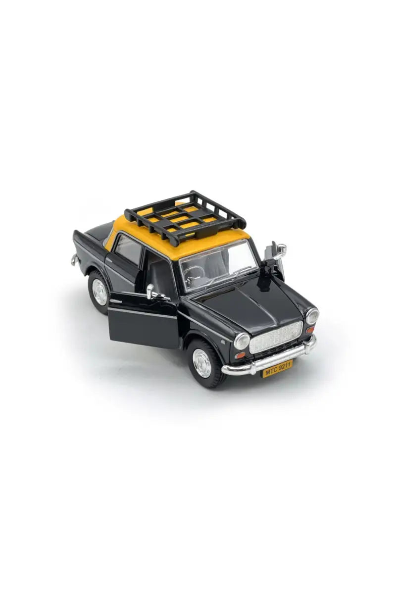 Queen 70's Classic Taxi Pull Back Car Toy (Black)