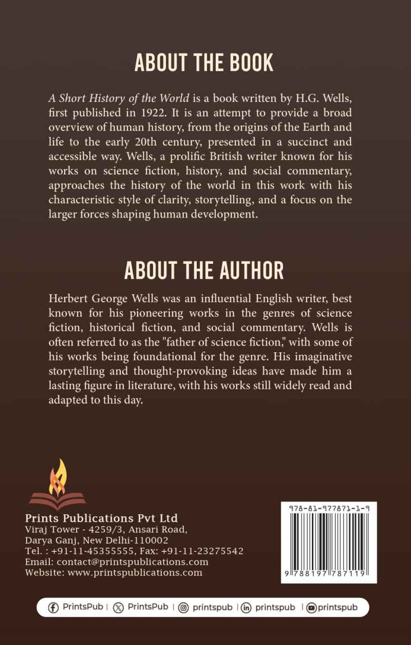 A Short History of the World: An Engaging Overview of Human Civilization and Global Events Prints Publications