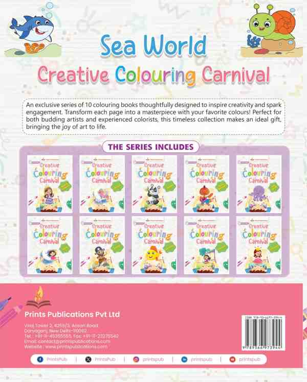 Sea World: Creative Colouring Carnival Prints Publications