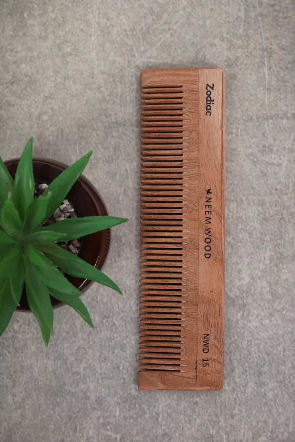 Zodiac Wood Detangling Comb (Brown) - Pack of 1