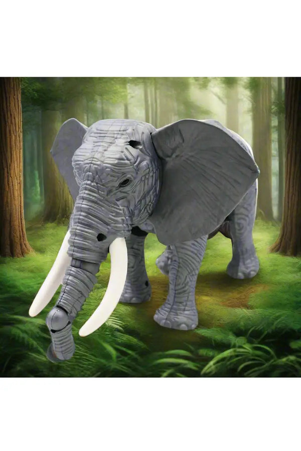 Walking Elephant Light & Sound Toy (Grey)
