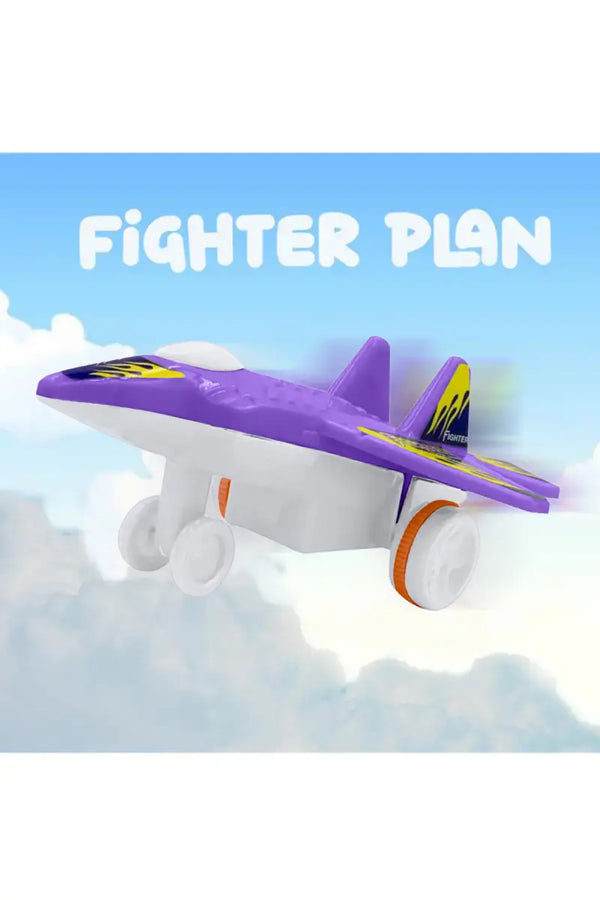 Lovely Toys MIG-29 Fighter Plane Push Along Toy - (Purple)