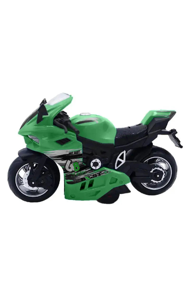Lovely Toys EV Bike Friction Powered Light & Sound Toy (Green)