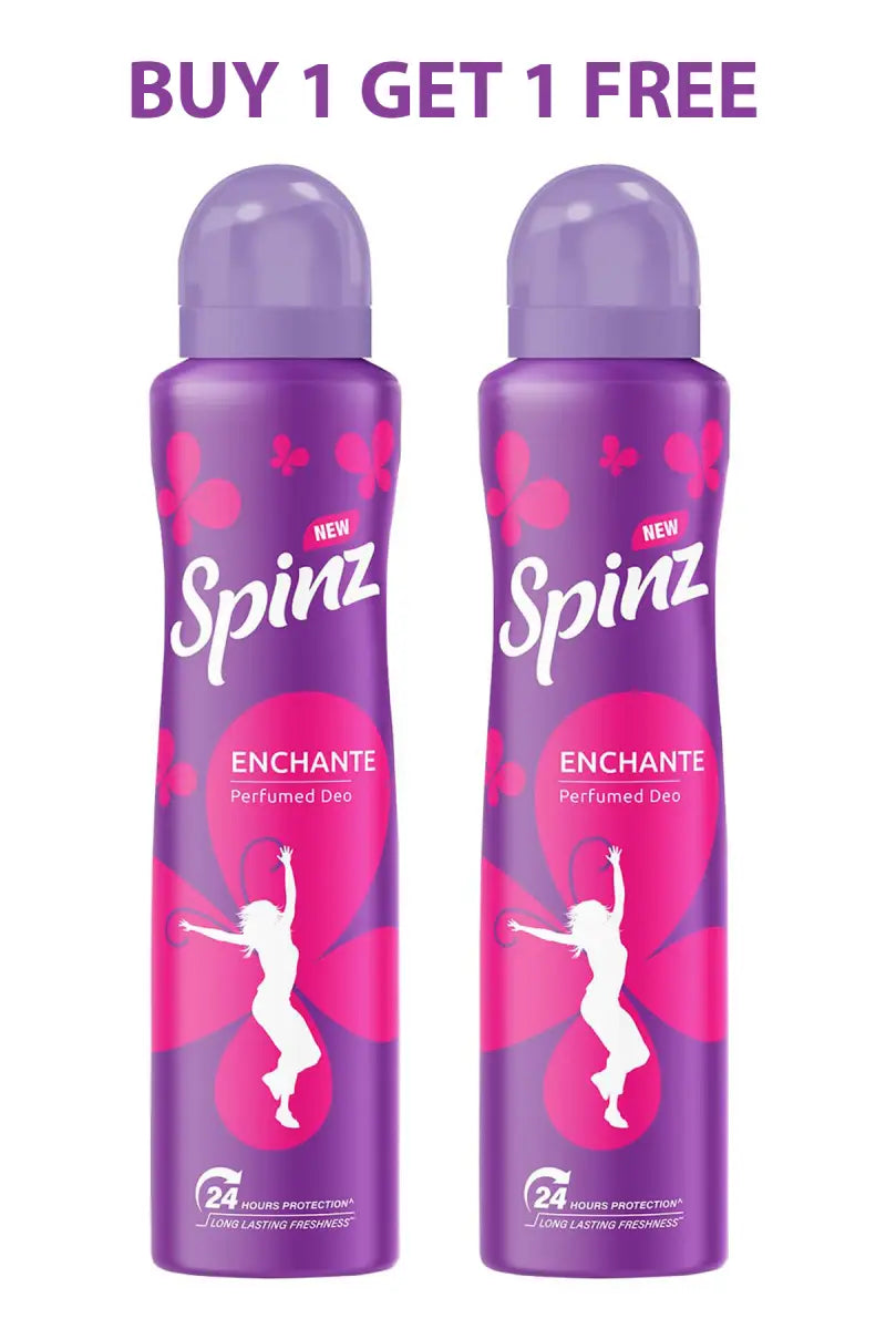 Spinz Enchante Perfumed Deodrnt- 200ml X 2 (Buy 1 Get 1 Free)