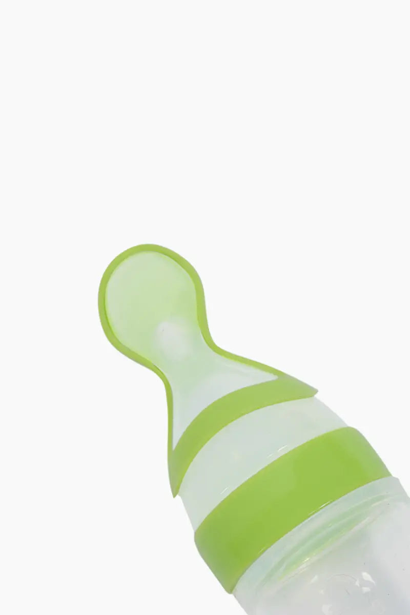 Squeezy Silicone Bottle Feeder For Kids (Green)
