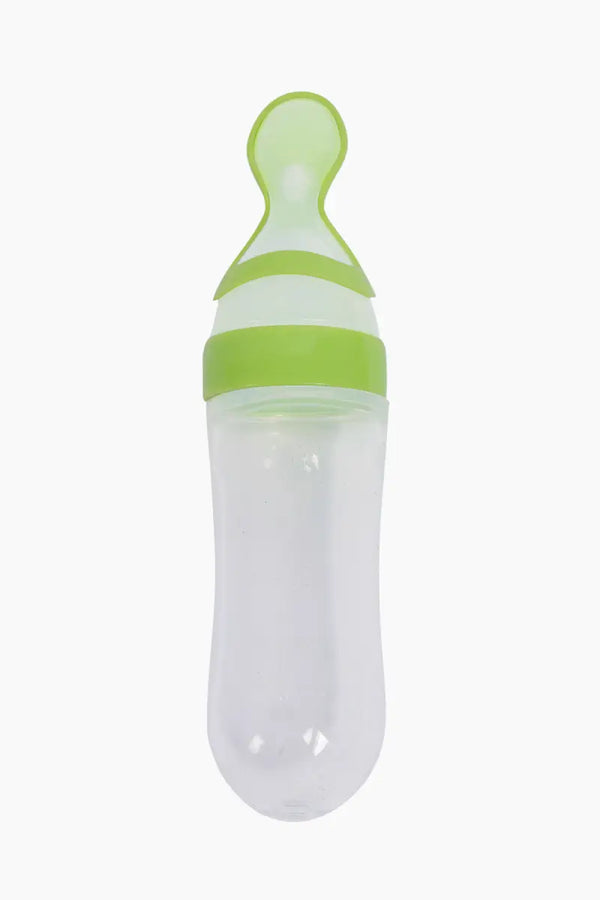 Squeezy Silicone Bottle Feeder For Kids (Green)