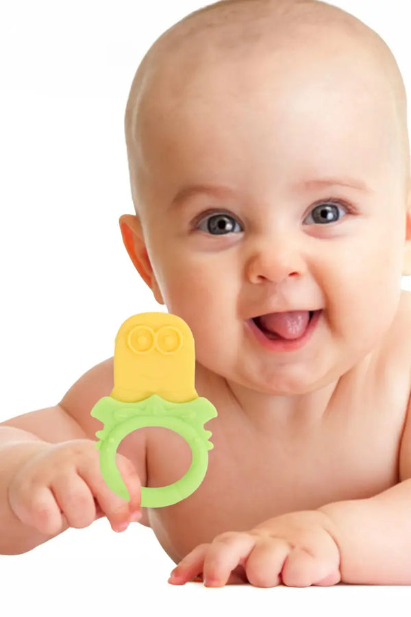 Silicone Teether For Toddlers (Yellow)
