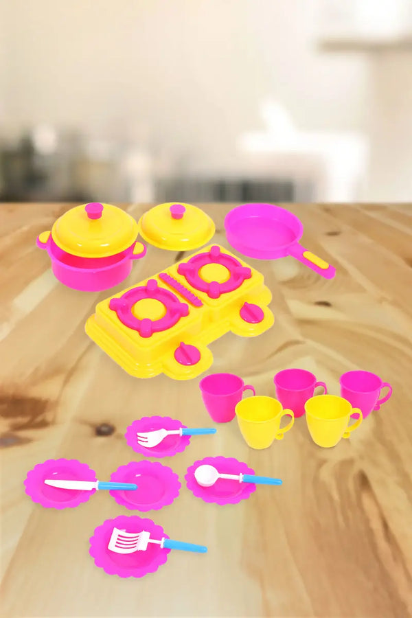 Paramount Kitchen Play Set for Kids - 17Pc