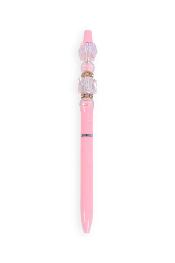 Elegant Crystal Bead Ball Pen - Pack of 1