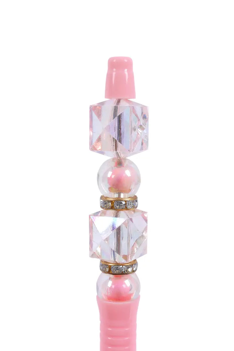 Elegant Crystal Bead Ball Pen - Pack of 1