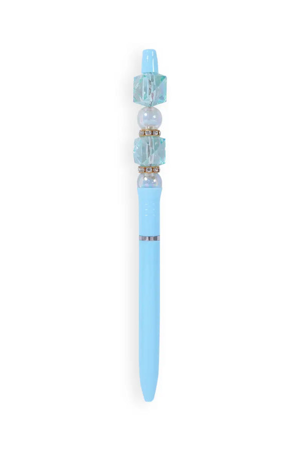 Elegant Crystal Bead Ball Pen - Pack of 1