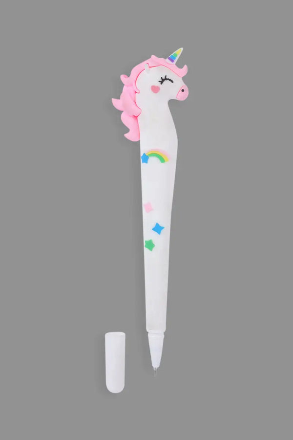 Unicorn Horse Gel Pen (White) - Pack of 1